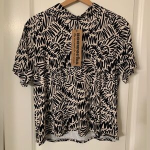 Nooworks Mock Neck shirt in Zig Zag